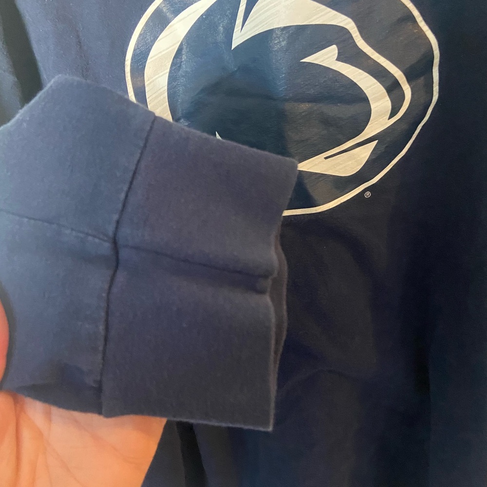 Nike Penn State Long Sleeve T Shirt Navy Blue with Graphic Size XXL - Picture 6 of 7